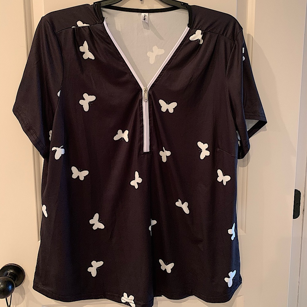 Black Butterfly Top